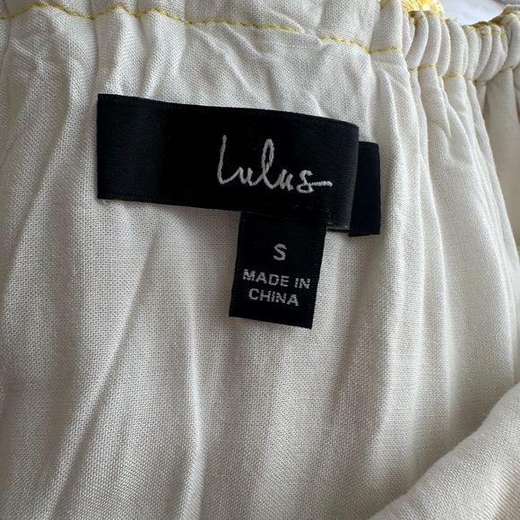 Lulu's Sz S Yellow Floral Tank Dress - Picture 3 of 7